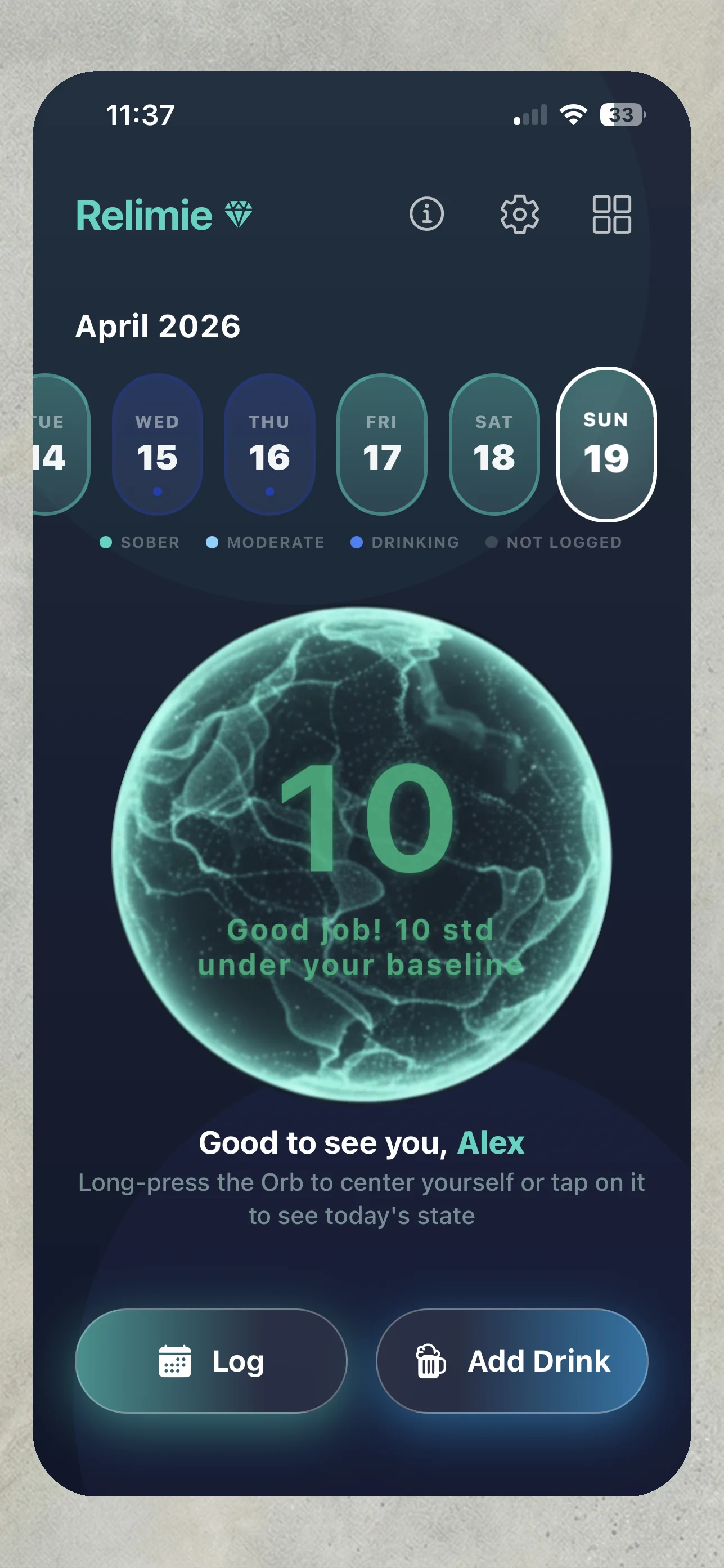 Relimie baseline settings
