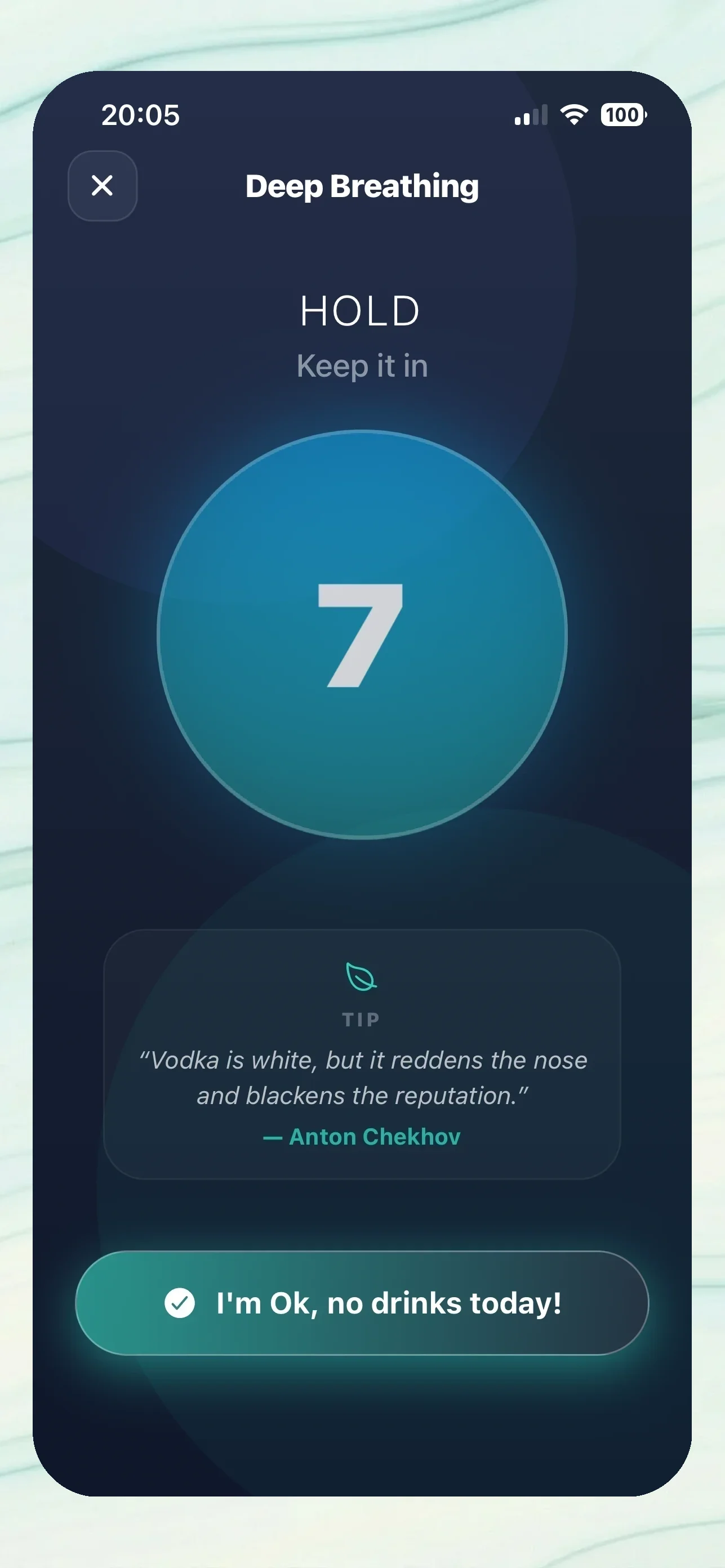 Relimie Cravings Breaker – 4-7-8 breathing exercise